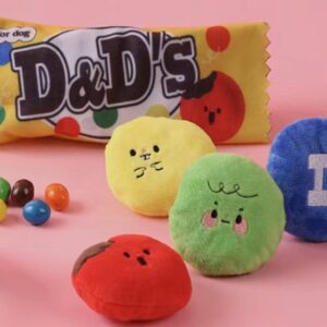 Lot 5 Peluches Couineuses Chien Résistantes | Squeaky Dog Toy Set